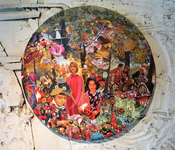 "Le jour des mort" collage Diam 70cm